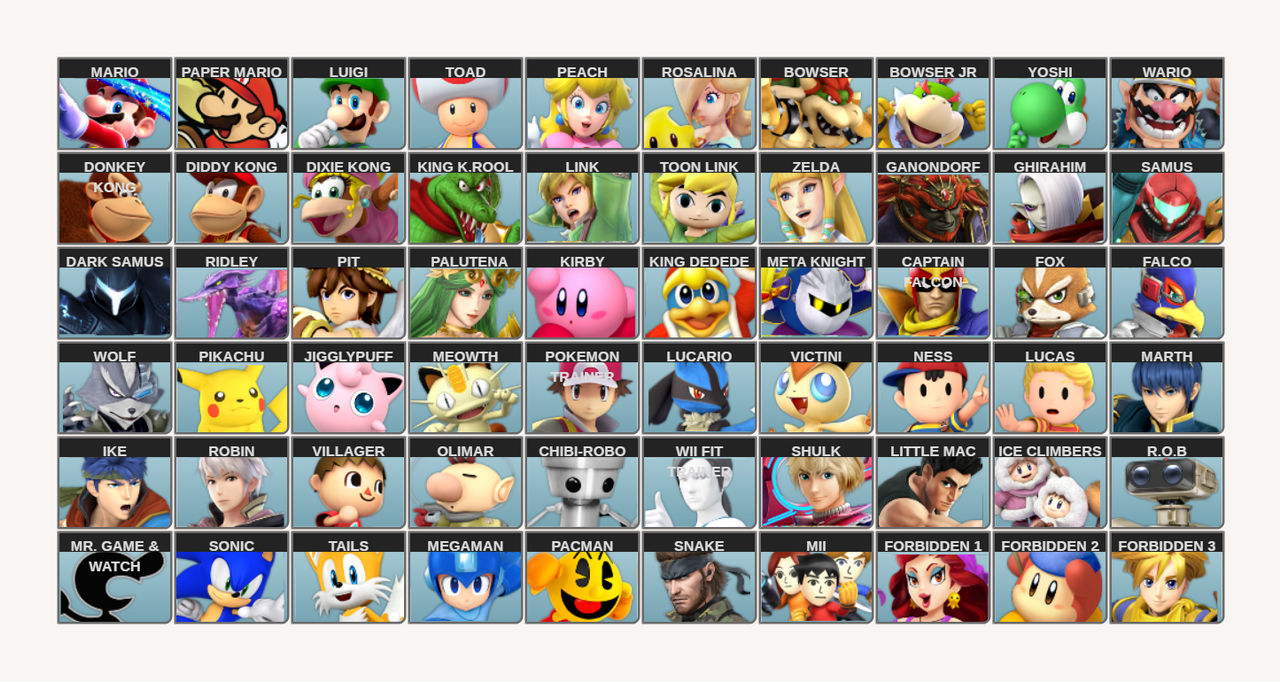 Smahs Brawl Roster Super Smash Bros Brawl (2012 AU) by Cacau2512 on DeviantArt