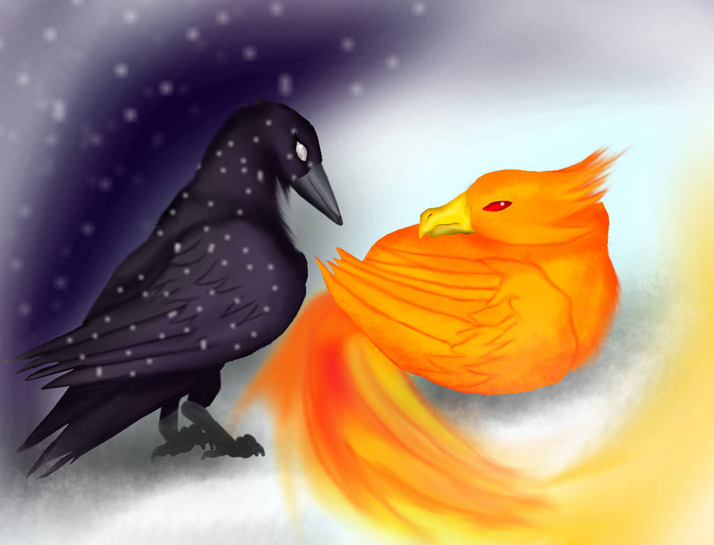 The Raven and The Phoenix by Katyviper on DeviantArt