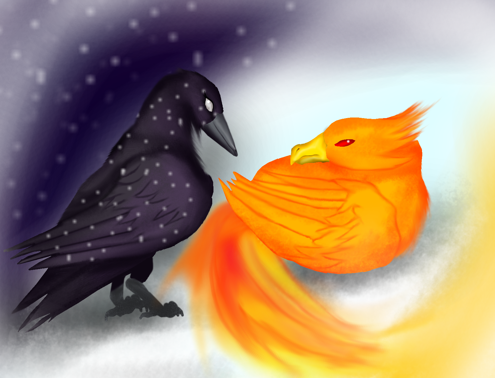 Raven Ph The Raven and The Phoenix by Katyviper on DeviantArt