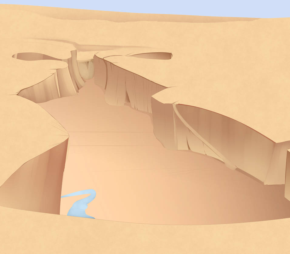 Desert Ravine Top View Desert Ravine by Katyviper on DeviantArt