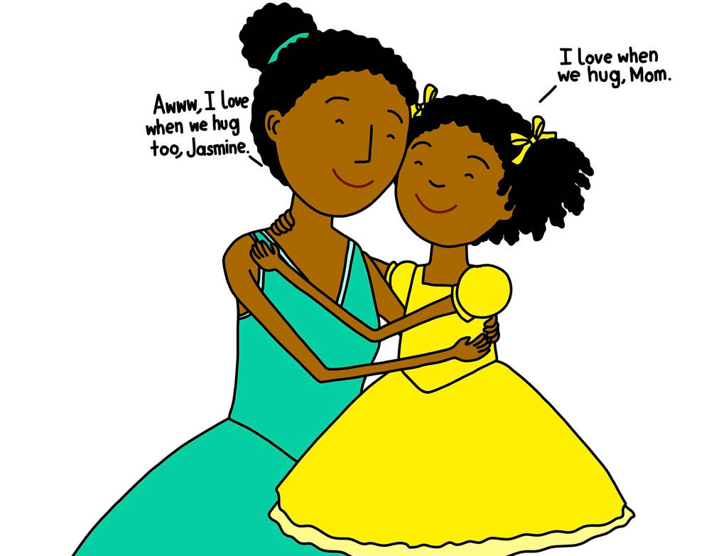 Jasmine Gives Her Mom A Nice Hug by ThomasCarr0806 on DeviantArt