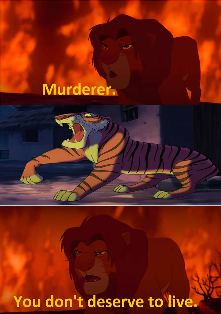 Call Me Simba Simba calls Shere Khan a murderer by ThomasCarr0806 on DeviantArt