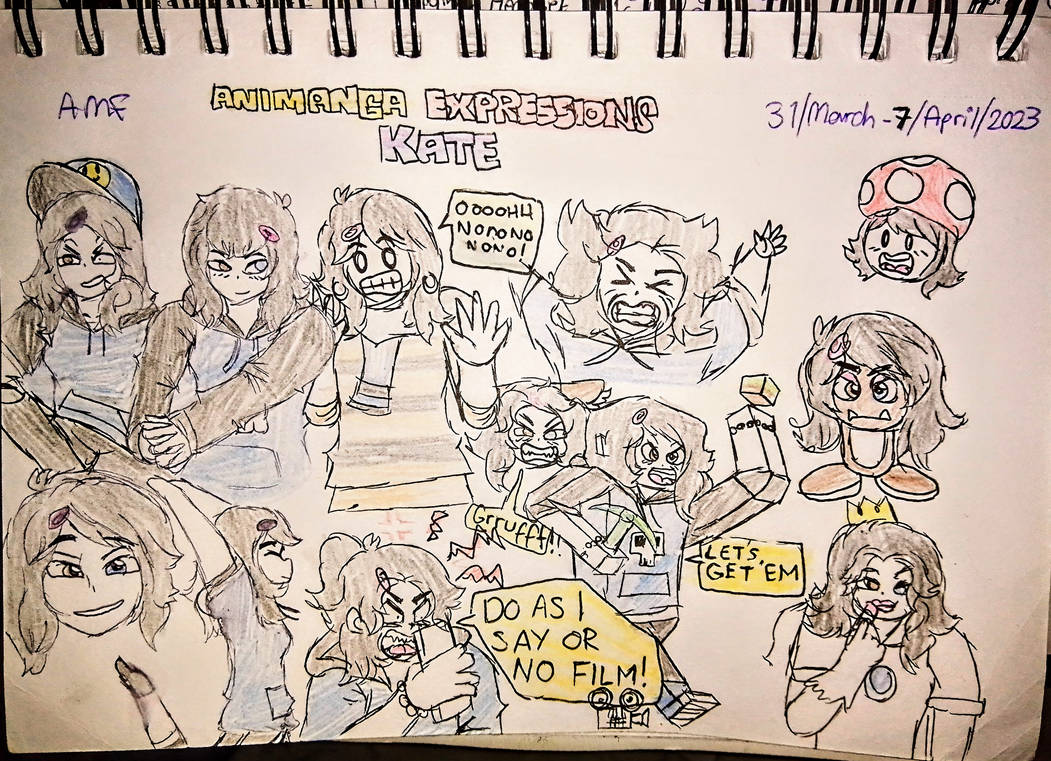 AMF Expressions Selection 216 (Kate) by Amfstation17 on DeviantArt