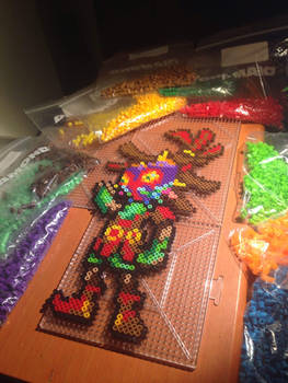 Perler Beads Skull Kid!