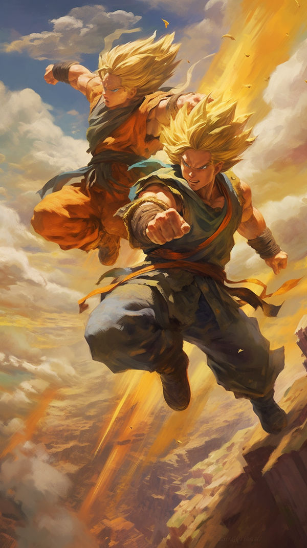 DBZ Paintings by lunartbycode on DeviantArt
