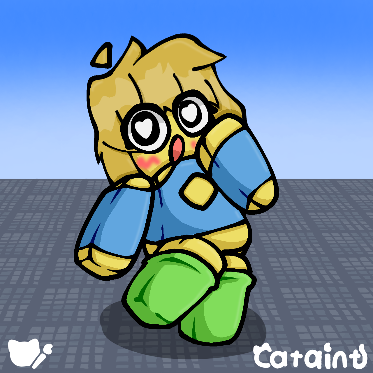 Roblox Noob Girl by CataintKitty on DeviantArt