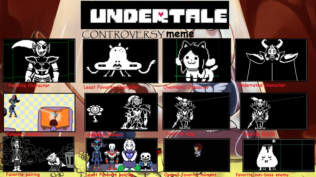 Undertale Character Meme By Venomquill On Deviantart Undertale Character Meme By Venomquill On Deviantart
