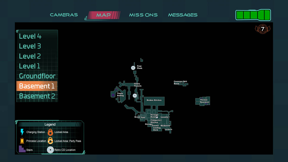 Detailed FNaF 8 SB map Basement 1 by VenomQuill on DeviantArt