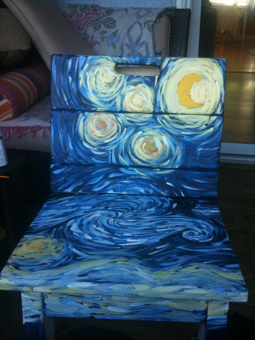starry night chair by Princ3ssCuddl3s on DeviantArt