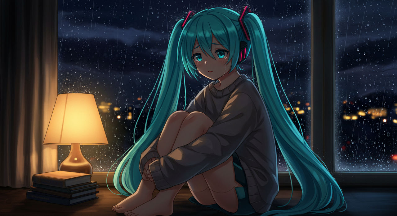 Michi Crying Crying Miku by hatoroakashi2k22 on DeviantArt