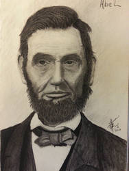 Abe Lincoln Charcoal drawing