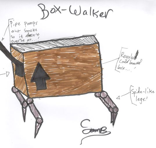 Box Crawler Sample The Box-Walker Concept by SplashCartoon on DeviantArt