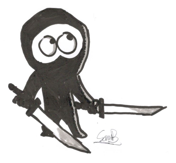 Scared Ninja Scared Ninja by SplashCartoon on DeviantArt