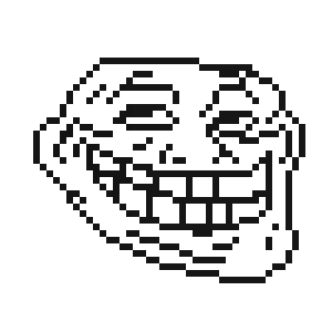 Trollface ASCII Art by StAMblyat on DeviantArt