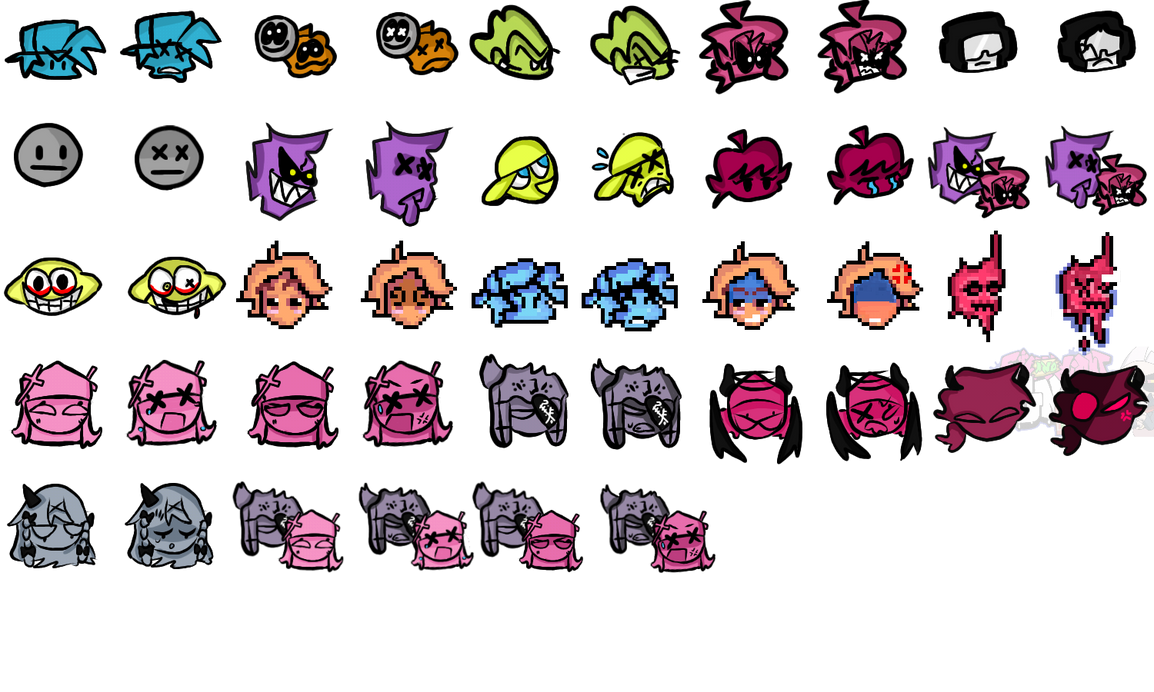 FNF Bf Icon Grid FNF Bf Icon Grid