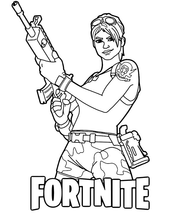 Fortnite coloring page for gamers by Topcoloringpages on DeviantArt