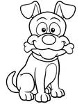 Dog coloring page sheet by Topcoloringpages