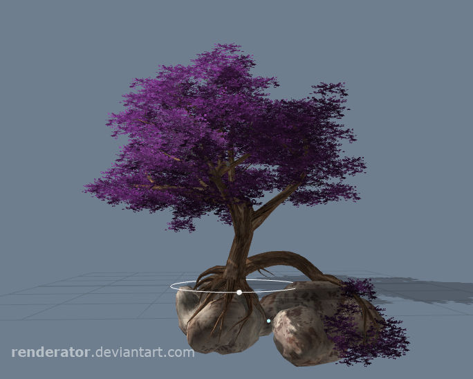 SpeedTree 01 + leaves by Renderator on DeviantArt