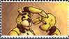 GoldFreddyxGoldBonnie Stamp by MushuD