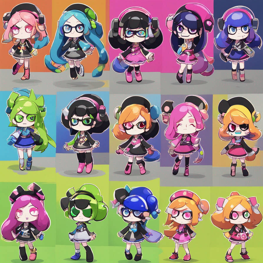 Splatoon Fanmade Fan made splatoon idols by jerridaniel on DeviantArt