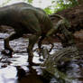 Parasaurolophus VS Deinosuchus.
