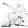Protoceratops VS Velociraptor