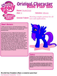 Death Petal Character Bio by Fuedra