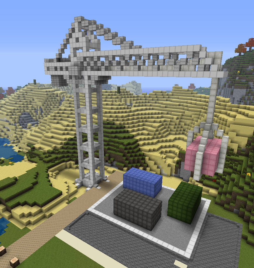 Minecraft Crane By Watermeloons On Deviantart Minecraft Crane By Watermeloons On Deviantart