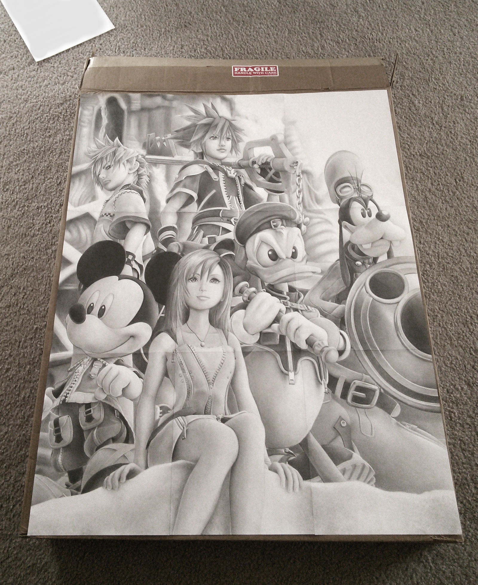 Kingdom Hearts Graphite Tribute by watermeloons