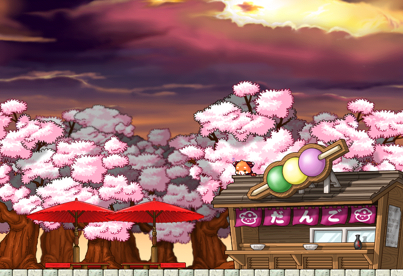 Dango Sakura Park Custom Background