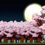 Cherry Blossom Graveyard Custom Background