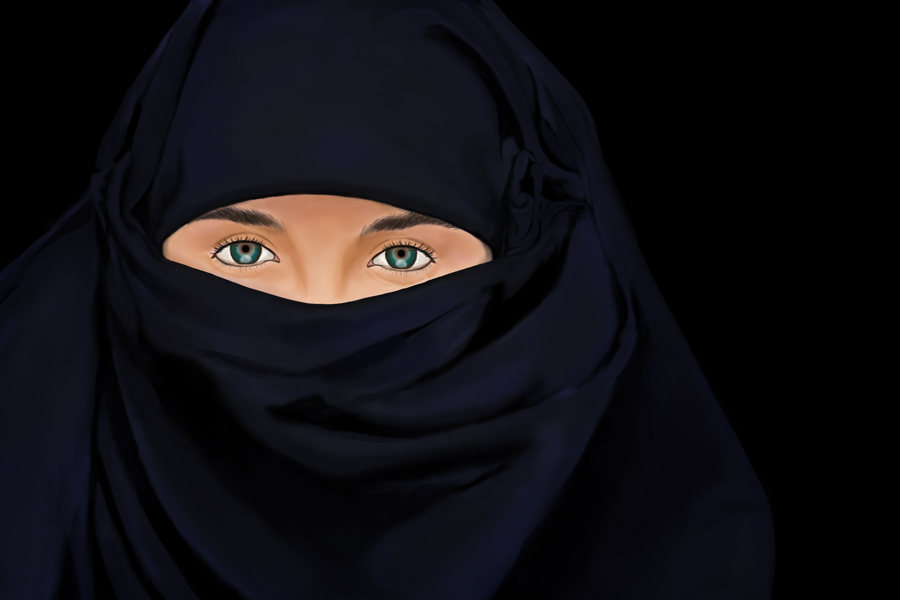 Woman in Burka