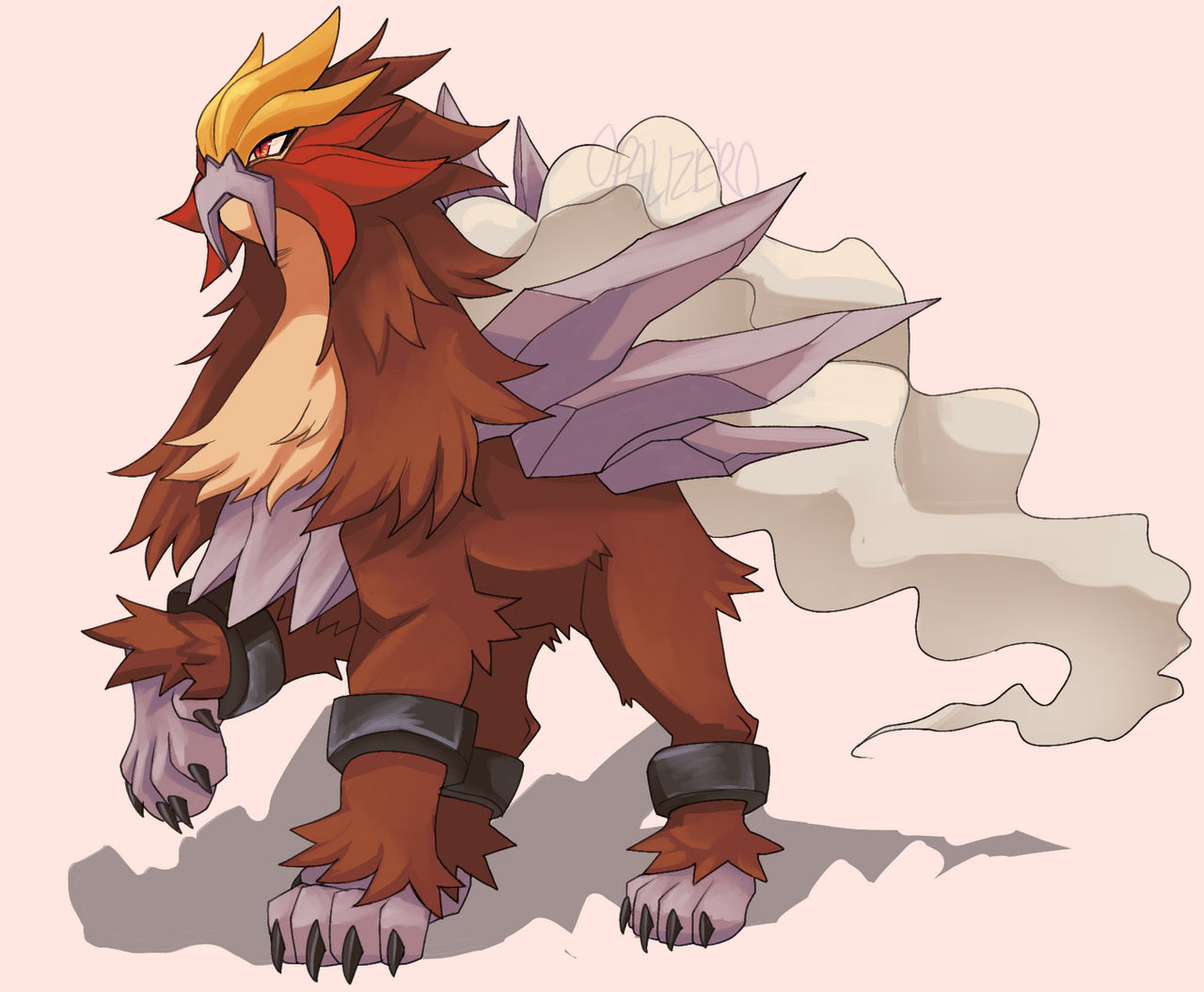 Entei by opalizero on DeviantArt