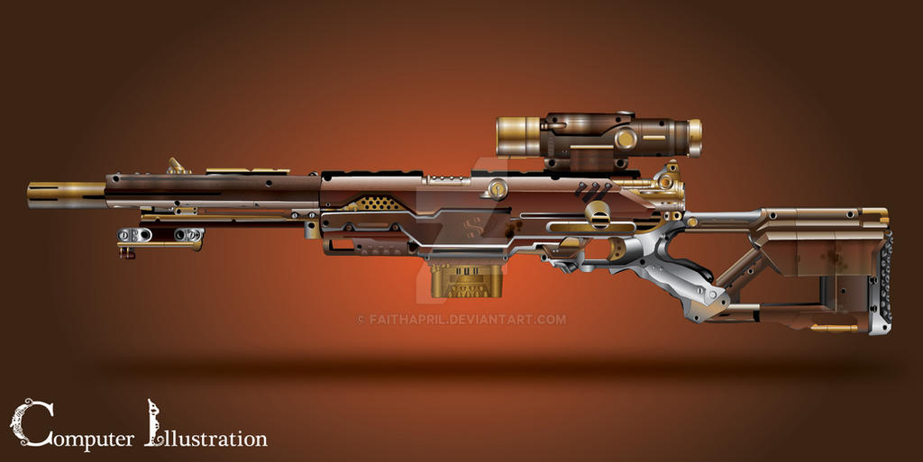 Steampunk Sniper Rifle (Nerf Longstrike) by relasine on DeviantArt