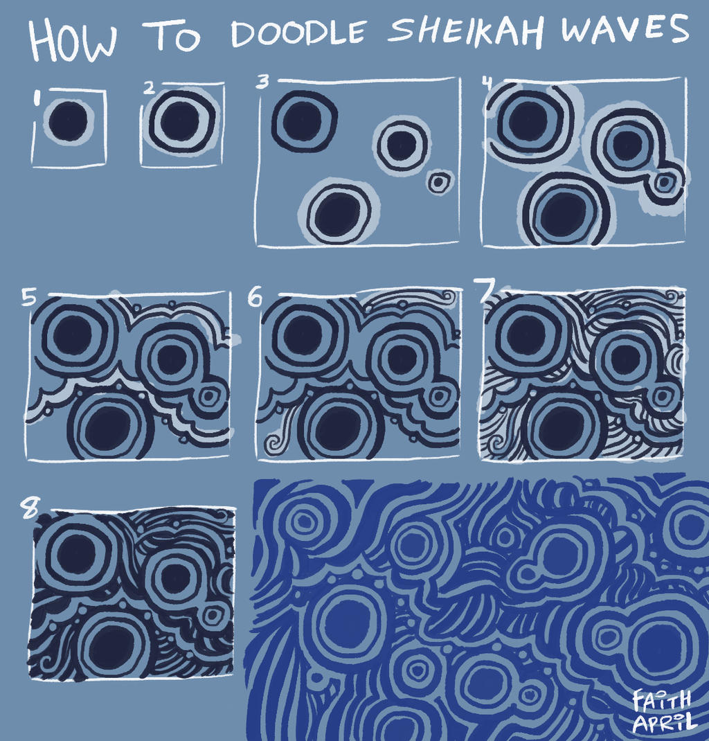 Sheika Wave Pattern How To Doodle Sheikah Waves by FaithApril on DeviantArt