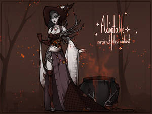 (CLOSE) 31 -  autumn forest witch ADOPTABLE