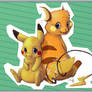 Pikachu and Raichu tails