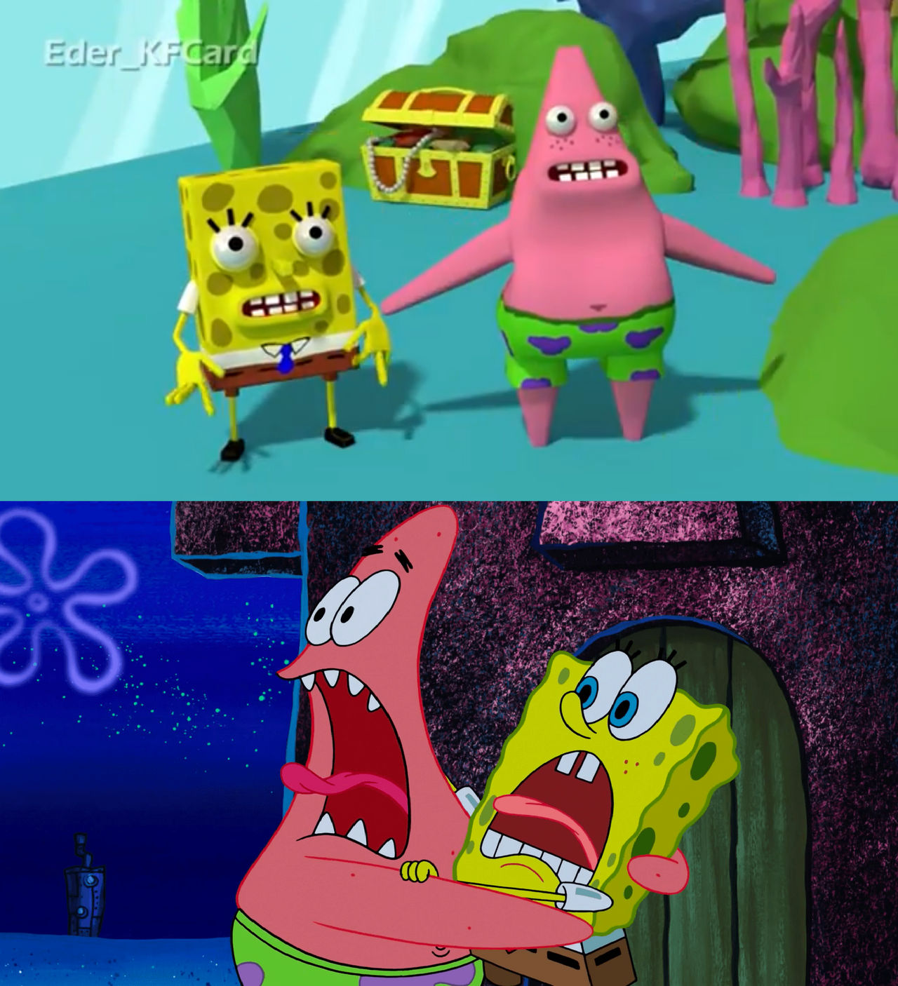 Spongebob and Patrick vs Squarebob and Patrice by Tyrannosaurus-Rulez ...