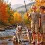 Eddie and Brian Fishing