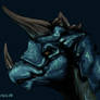 Blue Dragon Portrait