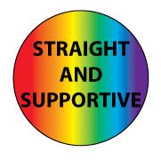 Straight and Supportive button