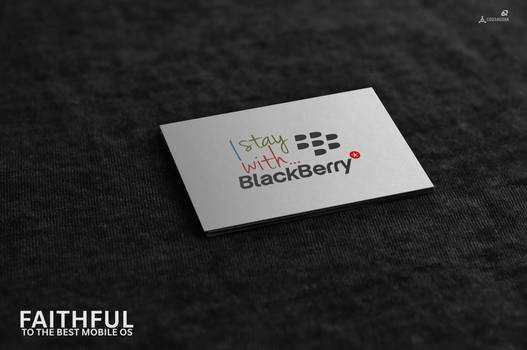 I stay with... BlackBerry Campaign Logo Concept