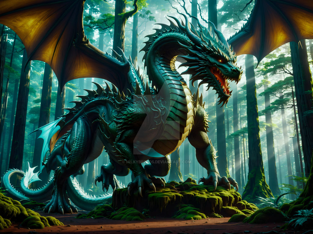 Forest Dragon Java Forest dragon by MilkyBreads on DeviantArt
