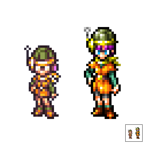 Gaspar sprites from Chrono Trigger by crystalizedchaos on DeviantArt