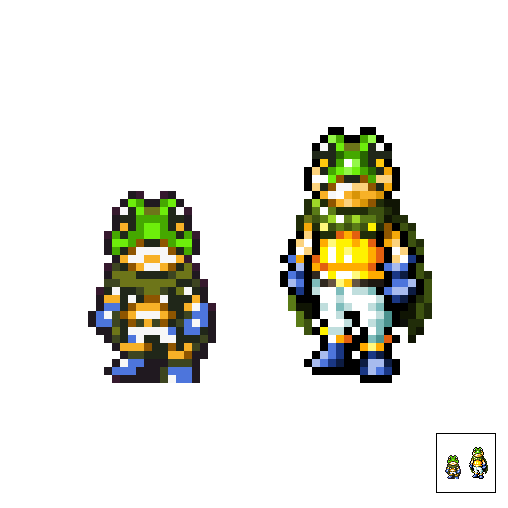 Gaspar sprites from Chrono Trigger by crystalizedchaos on DeviantArt