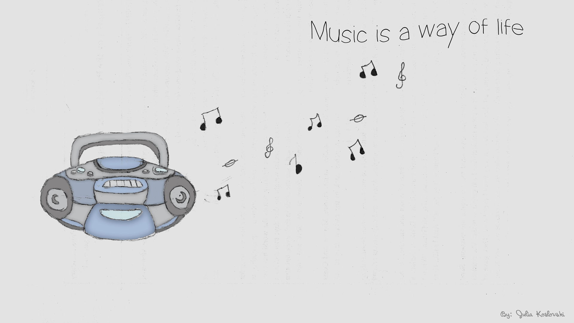 Music cute wallpaper by juliadesign on DeviantArt