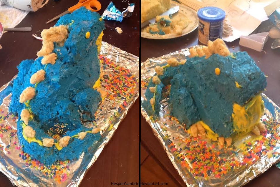 Wizard101 - 3D Stormzilla Cake