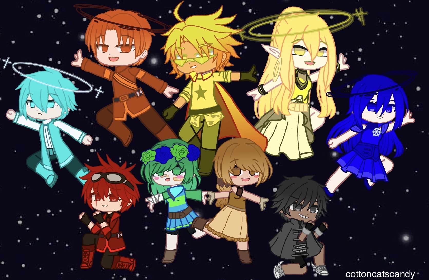 The Sun And The 8 Planets In Gacha By Cottoncatscandy On Deviantart
