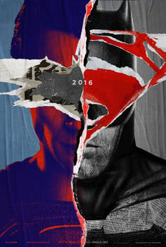 Batman V Superman Torn Poster