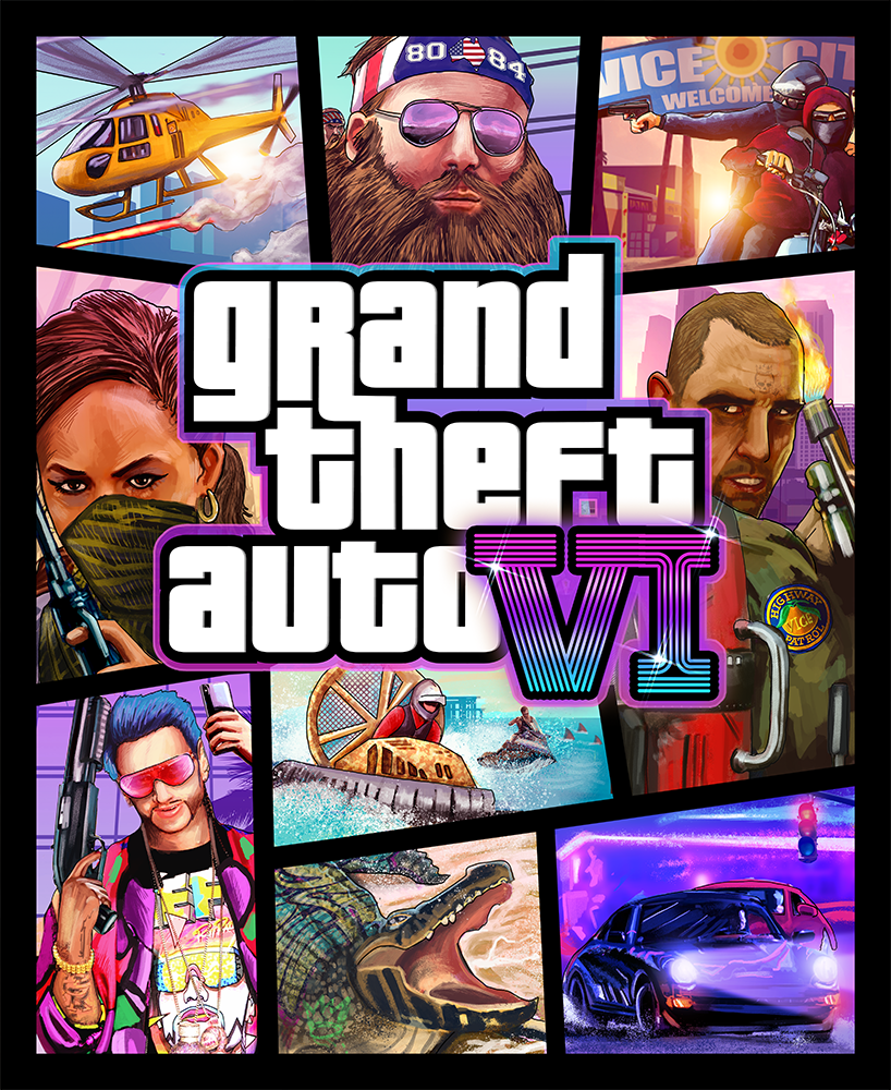 Grand Theft Auto VI Cover By MessyPandas On DeviantArt grand-theft-auto-vi-cover-by-messypandas-on-deviantart